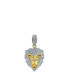 ფოტო #3 პროდუქტის King of the Jungle Natural Round Cut Diamond Pendant(0.09 cttw) in 14k Yellow Gold for Women & Men