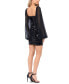 ფოტო #2 პროდუქტის Juniors' Sequin Balloon-Sleeve Bodycon Dress