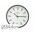 Wall Clock Q-Connect KF16951 Ø 34,4 cm White/Black Plastic