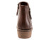 Softwalk Roselle S2256-200 Womens Brown Wide Leather Ankle & Booties Boots