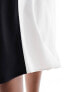 & Other Stories bias cut midi skirt in mono colour block MONO SCHWARZWEISS, 34 - фото #9