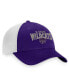 Фото #3 товара Men's Purple, White Kansas State Wildcats Breakout Trucker Snapback Hat