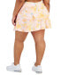 Фото #2 товара Plus Size Dreamy Bubble-Printed Tiered Flounce Pull-On Skort, Created for Macy's