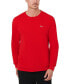 ფოტო #2 პროდუქტის Men's Waffle-Knit Thermal Sleep Shirt