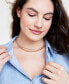 Фото #1 товара On 34th imitation Pearl Mixed Chain Layered Necklace, 17" + 2" extender, Created for Macy's