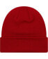 Big Boys Red Manchester United Essential Cuffed Knit Hat