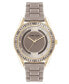 ფოტო #1 პროდუქტის Women's Quartz Taupe Ceramic Link Bracelet Watch, 42mm