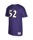 Фото #3 товара Men's Ray Lewis Purple Baltimore Ravens Retired Player Logo Name and Number T-shirt