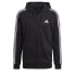 adidas men Essentials French Terry 3-Stripes Full-Zip Hoodie