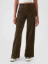 Фото #1 товара High Rise Corduroy Stride Wide-Leg Pants