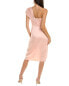 Theia One-Shoulder Cocktail Dress Women's Pink 4