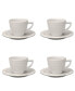 Фото #1 товара Essentials 4 Oz Porcelain Cup Saucer, Set of 4