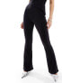 Фото #3 товара Kaiia slinky flared trousers co-ord in black