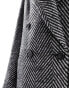 Фото #4 товара ASOS DESIGN Tall oversized tailored jacket in black herringbone