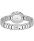 ფოტო #3 პროდუქტის Women's Sena Quartz Silver-Tone Stainless Steel Watch 34mm