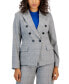 Women's Glen Plaid Faux-Double-Breasted Blazer