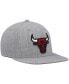 Фото #4 товара Men's Heathered Gray Chicago Bulls 2.0 Snapback Hat