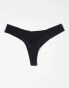 Dorina 3 pack micro and mesh dipped thongs in black