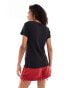 Calvin Klein Jeans stretchy rib slim t-shirt in black