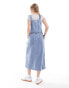 Levi's Tico denim dress with waist belt in blue