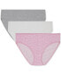 Трусы женские GAP 3 шт. Hipster Underwear GPW00277 Pink Lavender Floral/Light Heather Grey/Optic White, M - фото #1