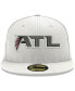 Men's White Atlanta Falcons Omaha ATL 59FIFTY Fitted Hat