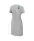 Фото #3 товара Women's Heather Gray Tampa Bay Rays Knotted T-shirt Dress