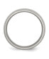 ფოტო #2 პროდუქტის Titanium Polished 7 mm Half Round Wedding Band Ring