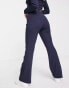 Фото #2 товара adidas Originals 'Retro Luxury' ribbed flared pant in deep navy