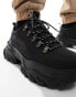 Фото #3 товара ASOS DESIGN hiker trainers in black with chunky sole