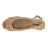 VANELi Baise Wedge Slingback Peep Toe Womens Beige Casual Sandals BAISE-305933