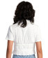 ფოტო #2 პროდუქტის Juniors' Harper Tie-Front Short-Sleeve Top