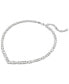 Фото #2 товара Swarovski silver-Tone Crystal V-Shape Collar Necklace, 15" + 2-3/4" extender