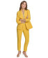 Women's Solid Single-Button Notched-Collar Blazer