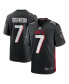 Фото #2 товара Men's Bijan Robinson Black Atlanta Falcons 2023 NFL Draft First Round Pick Game Jersey