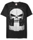 Marvel Men's Punisher Chest Logo Costume Short Sleeve T-Shirt Черный, L - фото #1