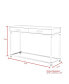 Casandra 2-Drawer High Gloss Console Table with Acrylic Legs and Metal Base