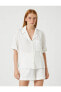 Kadın Kırık Beyaz Gömlek 3SAK60058PW