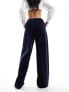 Фото #7 товара Stradivarius tailored pull on trouser in navy