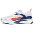 Фото #3 товара Puma Pl RsFast Motorsport Lace Up Mens Blue, Orange, White Sneakers Casual Shoe