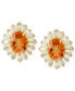 Серьги EFFY Collection Citrine Diamond Flower