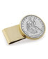 Men's Silver Seated Liberty Half Dollar Stainless Steel Coin Money Clip