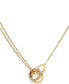 18K Gold-Plated Crystal Interlink Necklace