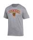 Фото #3 товара Men's Gray Tuskegee Golden Tigers Arch Over Logo T-shirt