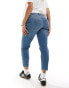 Фото #3 товара ONLY Maternity high waist mom ripped mom jeans in light blue