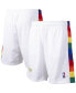 Фото #1 товара Men's White Denver Nuggets Hardwood Classics Primary Logo Swingman Shorts