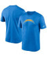 Фото #1 товара Men's Big and Tall Powder Blue Los Angeles Chargers Logo Essential Legend Performance T-Shirt