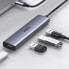 Фото #5 товара Rozdzielacz rozgałęźnik HUB USB-C na 4x USB 3.2 srebrny