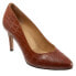 Фото #2 товара Trotters Angie T2050-291 Womens Brown Narrow Leather Pumps Heels Shoes