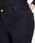 Фото #4 товара Plus Size Skinny Ponte Pants, Created for Macy's